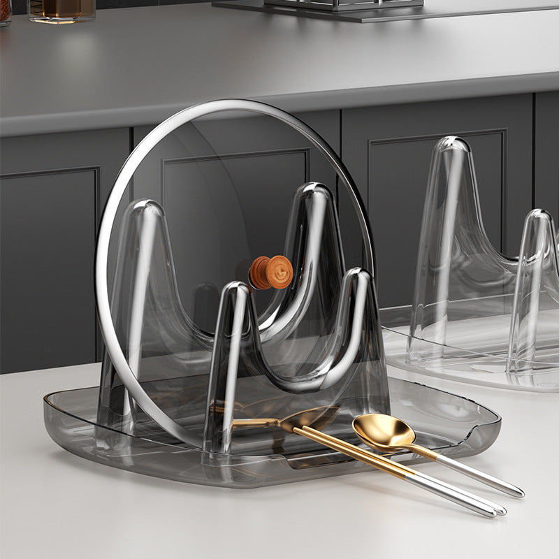 Pot lid rack kitchen spatula spoon chopsticks sticky cutting board knife holder kitchen multi-functional storage rack