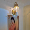American crystal wall sconce - hallway, aisle, vanity mirror lighting - nordic creative living room, study, background wall, bedroom bedside fixture