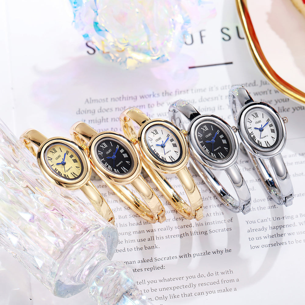 New bathtub bracelet women's watch women's watch fashion oval roman scale women's watch quartz watch wholesale