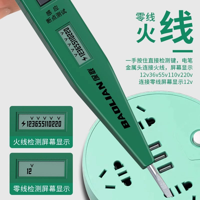 Baolian sensor test pen digital display for home disconnected line detection electrician high precision electroscope test pen