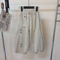 [new spring ] trendy and fashionable boys and girls workwear scimitar pants 2612