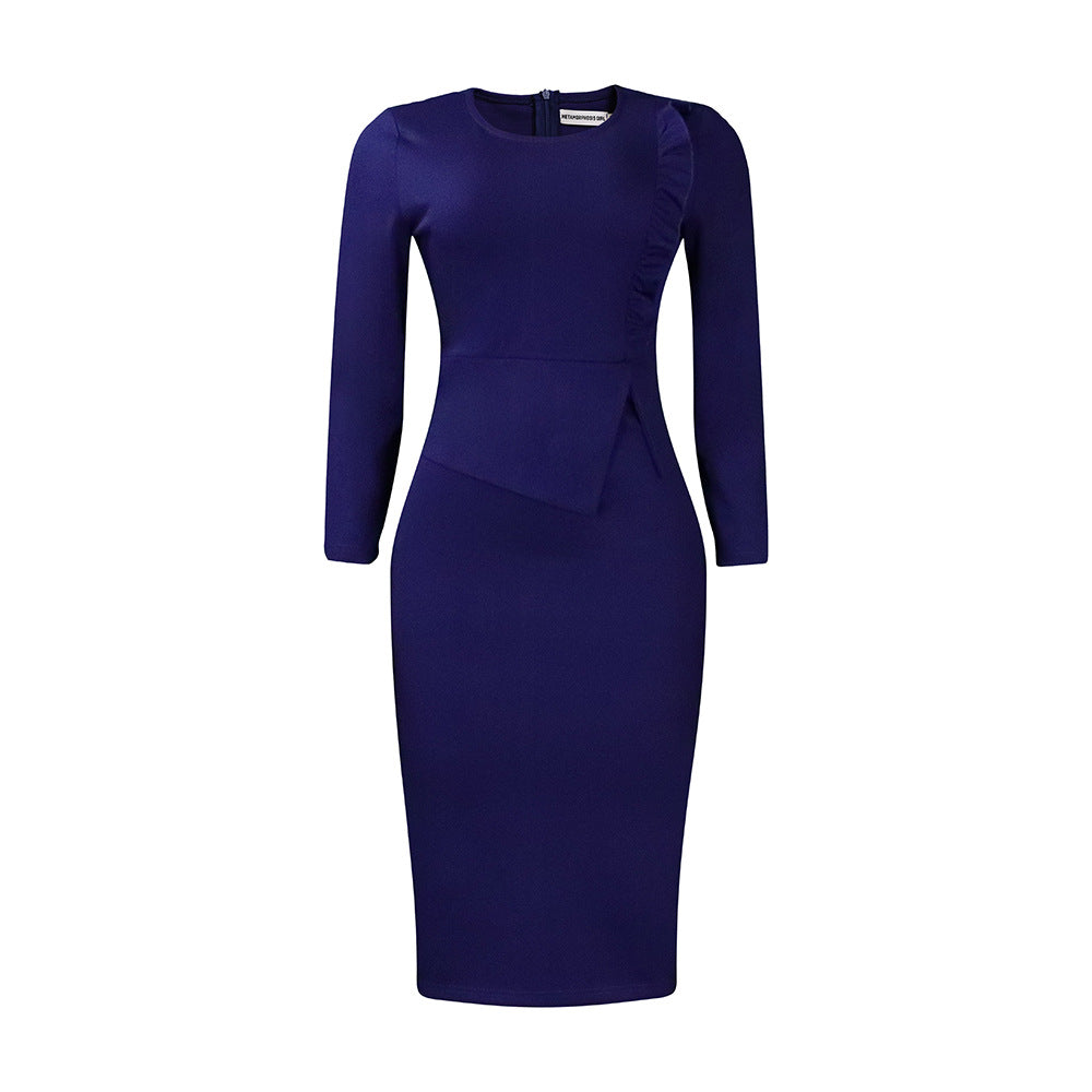 D356 european and american  spring new arrivalelegant silm pencil skirt fashion hip-covering african plus sizeexportdress