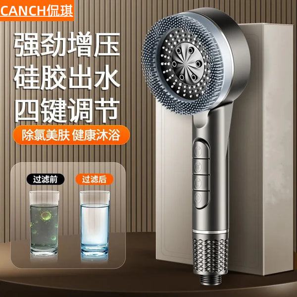 Factory direct sales pressurized shower shower head household bathroom water heater bath pressurized rain shower shower head