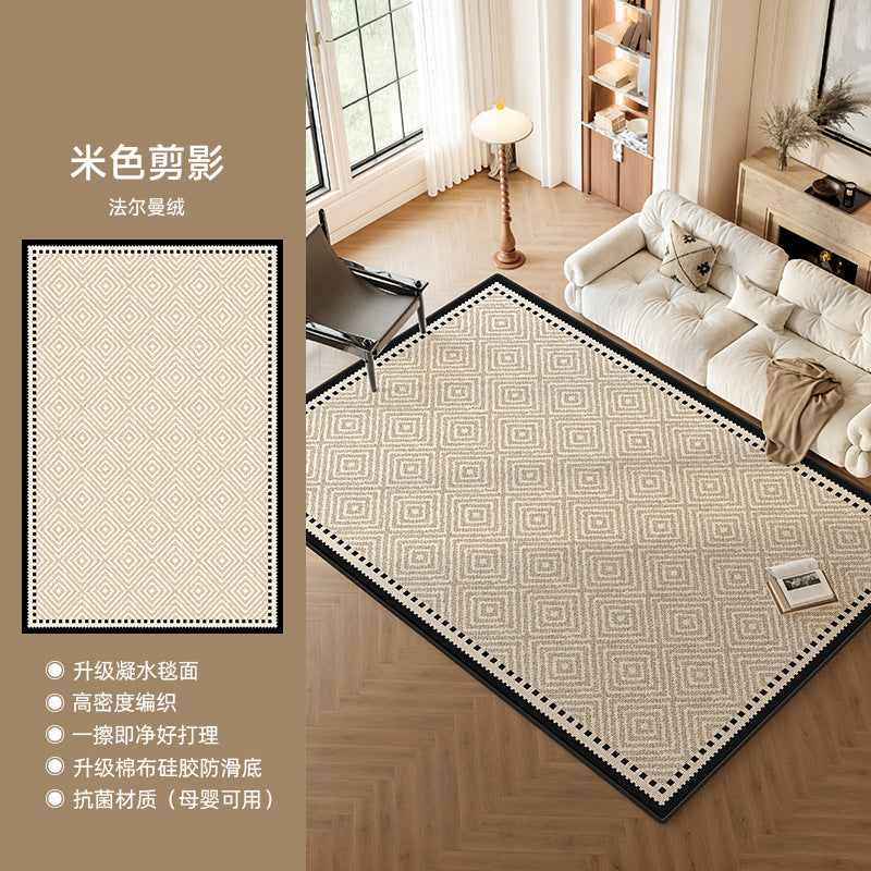 Distributed carpet living room no-wash and wipeable  new style medieval style waterproof floor mat bedside bedroom room no maintenance