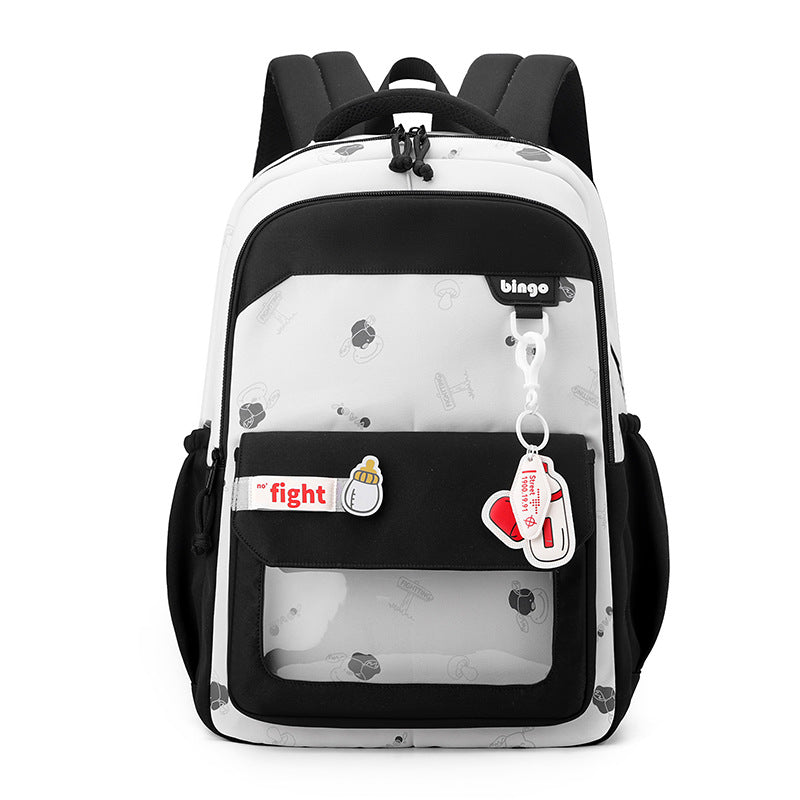 New schoolbag backpack girls simple leisure student bag college style backpack junior high school high school campus schoolbag