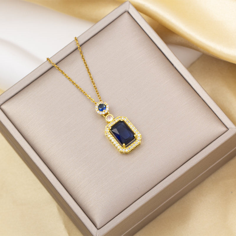 Necklace female nicheeasiest for match pendant fashion electroplating accessible luxury style accessible luxury design high-end titanium steel popular clavicle chain