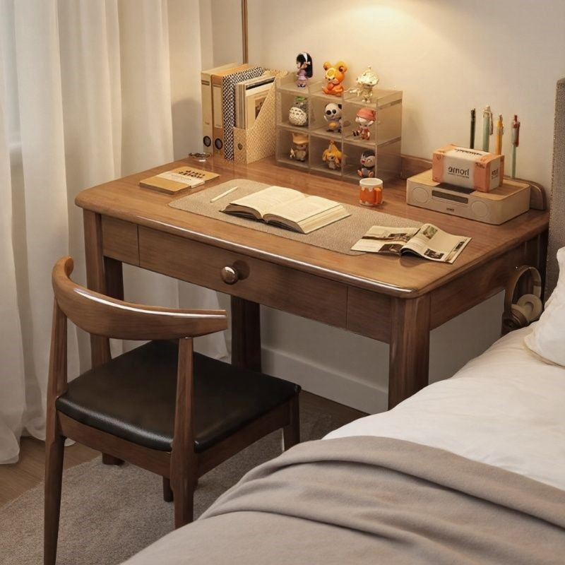 Solid wood desk home office desk 70/80/90cm writing desk bedroom student study table small apartment computer desk