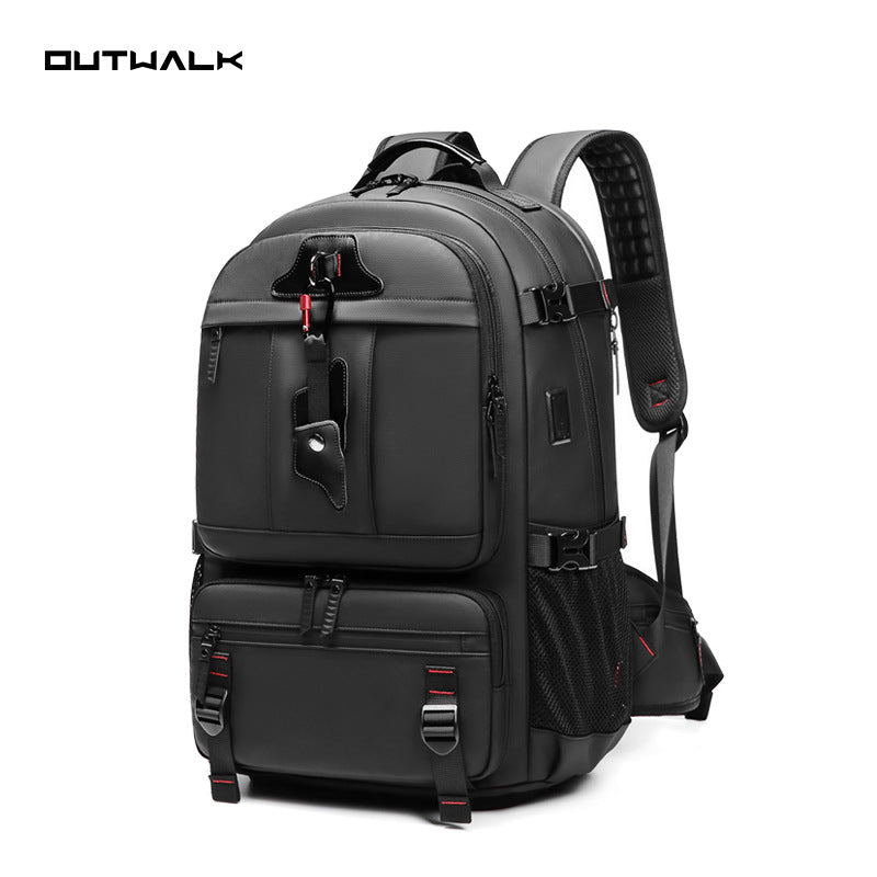 Source factory customized new backpack men's large-capacity travel bag outdoor business trip Oxford cloth backpack men's