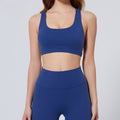 European and american new style running sports vest women's shockproof support cross yoga bra breathable high-intensity sports underwear