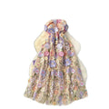 French high-end women's summer dress: exquisite 3d floral embroidery, cinched waist, slimming bandeau gown, long dress
