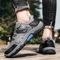Men's 2025 spring new arrival: work safety athletic hiking shoes - waterproof, slip-resistant, wear-resistant, outdoor low-cut casual shoes for men