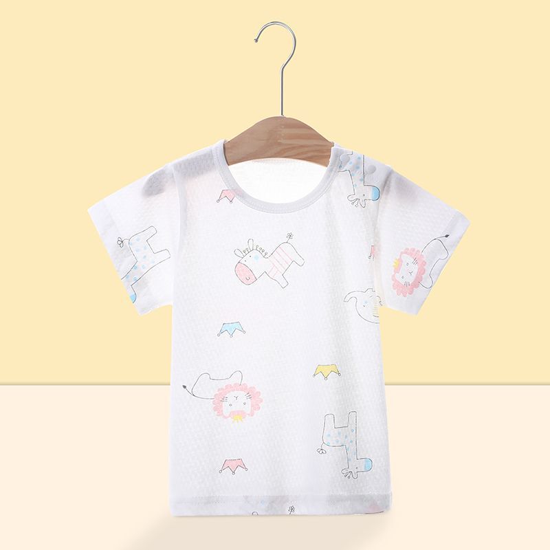 Baby t-shirt short sleeve boys summer thin style children's half sleeve top 0-3 years old summer clothes boys toddler new summer collection