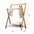 Clothes hanger foldable indoor floor-standing bedroom clothes hanger for home living room balcony clothes drying rack wholesale simple coat rack