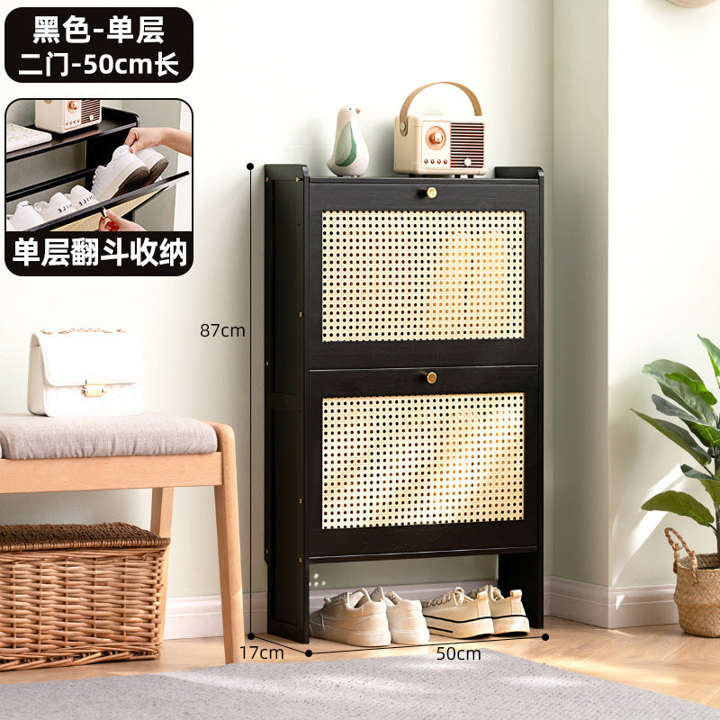 Simple shoe rack household door multi-layer with door dust-proof entry shoe rack shoe cabinet high vertical integrated storage rack