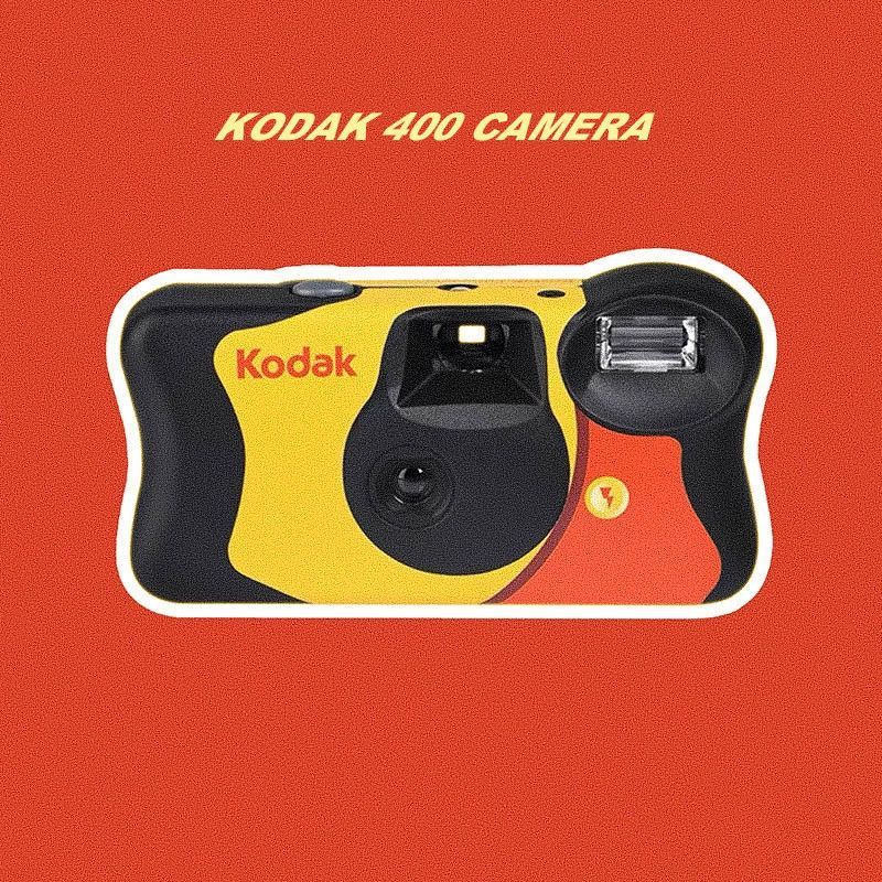 Kodak disposable camera refill film camera kodak 400 color negative with built-in flash - standard color