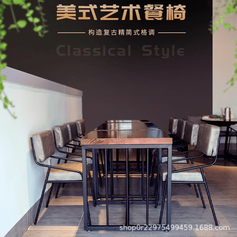 American bar tables and chairs casual music dining bar industrial style coffee shop clear bar pub sofa dining table commercial combination