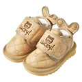 Kids' snow boots:  winter anti-slip fleece-lined girls' cotton shoes, boys' snow cotton waterproof warm boots for babies