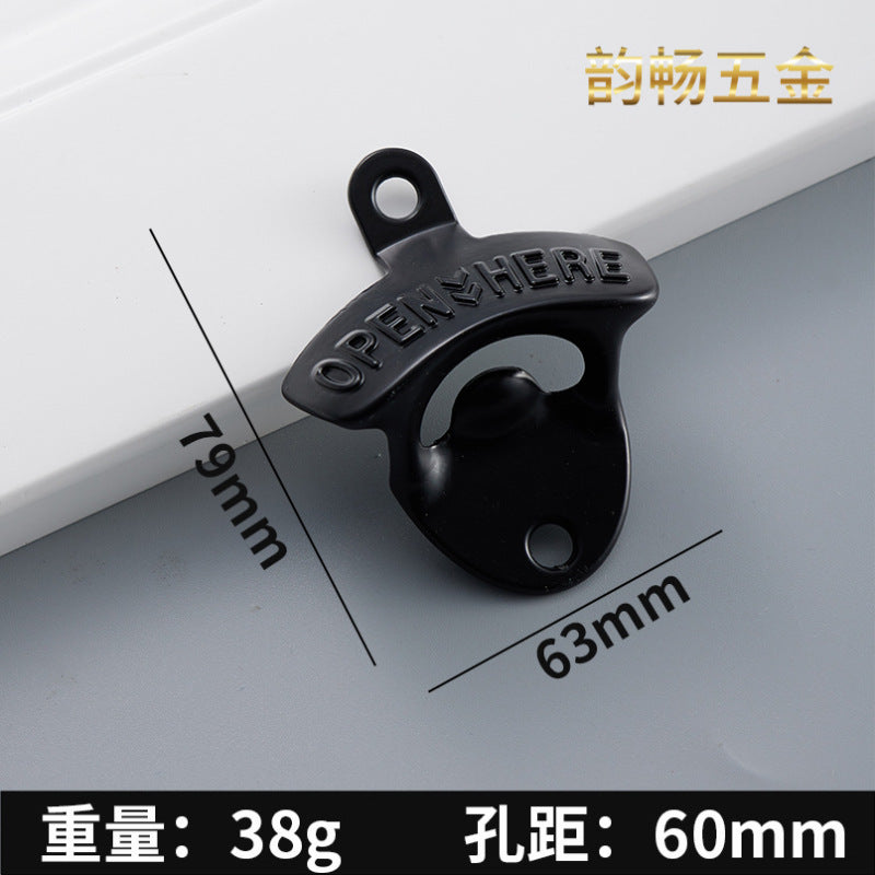 antique beer bottle opener cross-border creative wall bottle opener zinc alloy wall bottle opener wall-mounted bottle opener