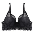 Fashion cross-border  french bra sexylace thin small breast push-up push-up breathable plaid women's bra