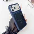Two-color large-hole liquid magnetic suction suitable for iphone17promax mobile phone case apple 16 seconds to turn into 17 anti-fall case 13
