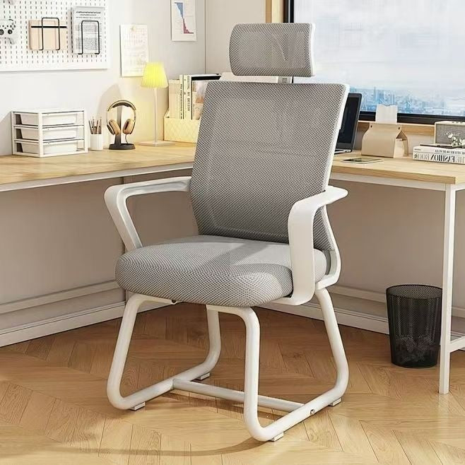 Computer chair, comfortable for long periods of sitting, conference bow-shaped office chair, university dormitory study backrest chair, home electric gaming chair