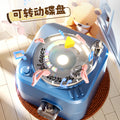 Mini rotating light-up cd player keychain speaker - handheld megaphone for creative and fun keychains