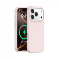 Large pore liquid silicone inner magnetic case for apple 17 pro max - solid color, skin-feel, drop-proof iphone 15