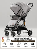 High-view two-way stroller, 0-3 years, convertible pushchair, lightweight & foldable, baby walking assistant