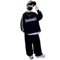 Boys' fall outfit set  new kids' spring/autumn stylish casual tracksuit, trendy hoodie for older boys
