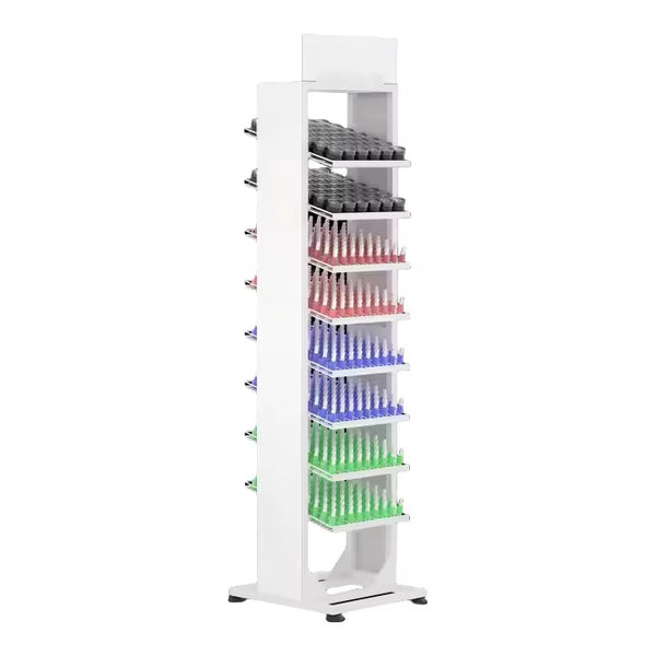 Source factory nail polish display rack, simple style, suitable for supermarket shelves, retail store floor-to-ceiling