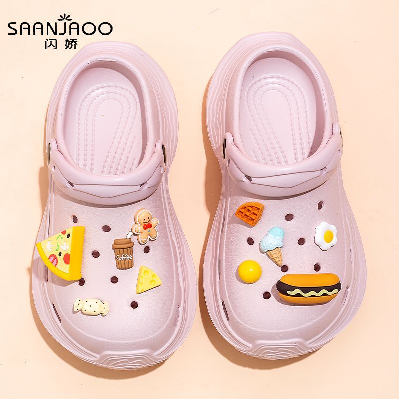 Women's clogs - 2025 summer new fashion, anti-slip, breathable, soft sole, odor-resistant, thick sole, height increasing sandals for outdoor wear