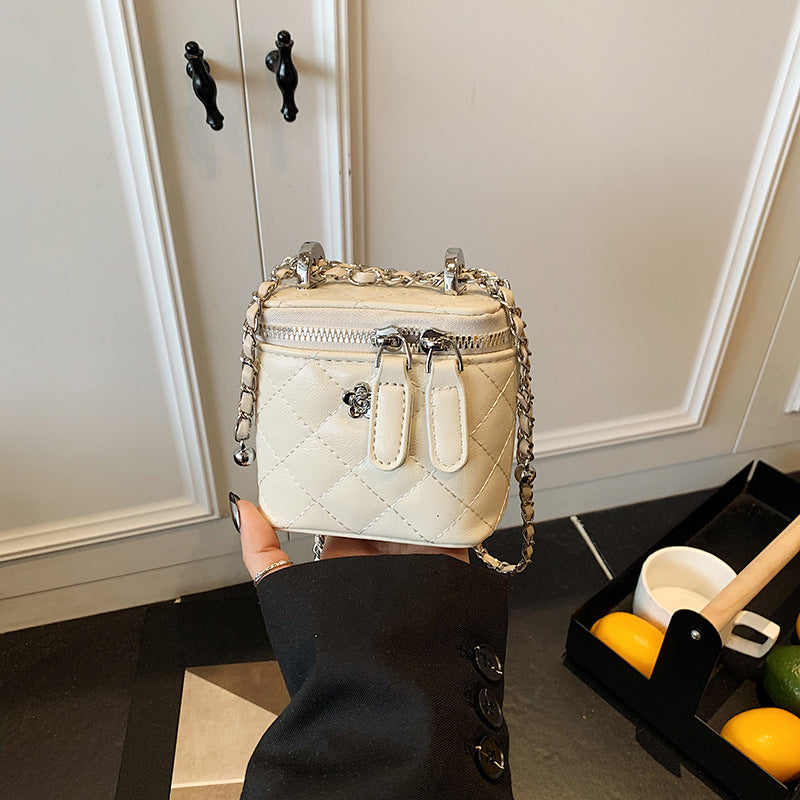 Foreign trade rhombus chain bag women's 2025 new summer niche shoulder messenger bag Korean version popular box bag