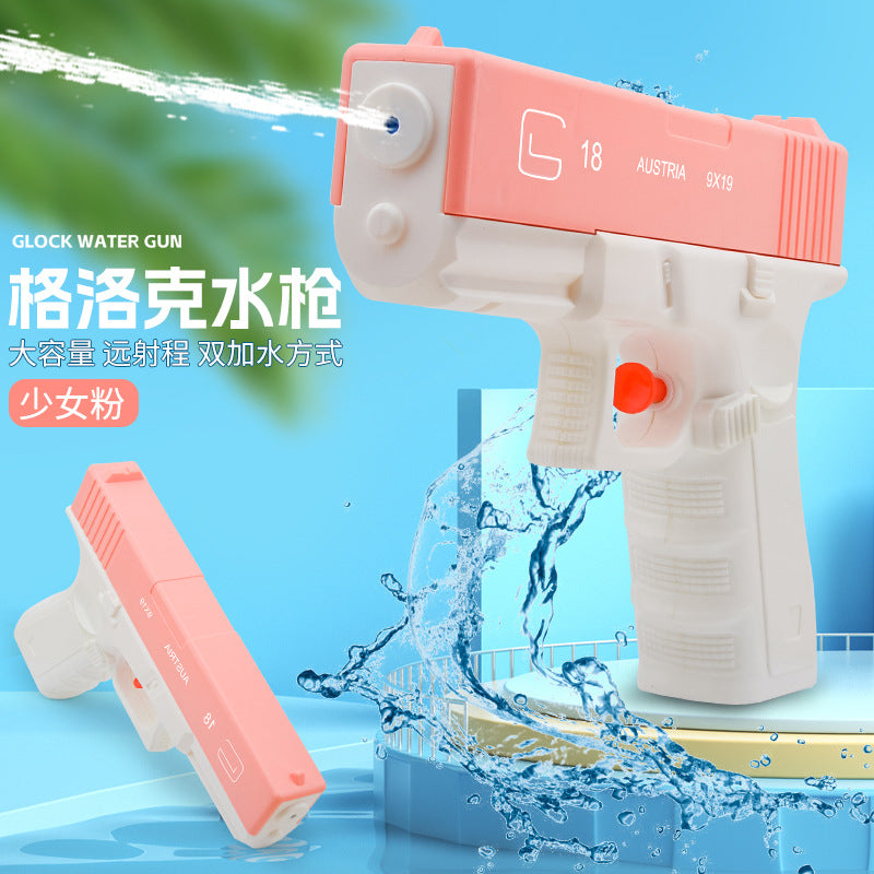 fully automatic glock water gun black technology toy electric burst water gun toy gun internet celebrity water fight