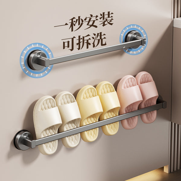 Suction cup bathroom slipper rack toilet no punching toilet wall rack drain hanger shoe storage artifact