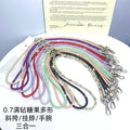 High-end, understated luxury: 0.7mm full diamond, 3-in-1 multi-functional phone chain, crossbody candy-colored multi-shape sparkling diamond goddess lanyard