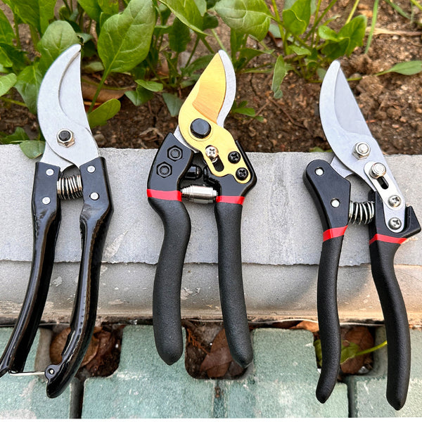 Wholesale fruit tree scissors garden scissors 65 manganese steel V8V9 pruning scissors pulley scissors fruit branch scissors golden eagle beak scissors