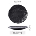10.5inch shallow plate-black