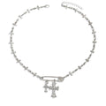 Sweater chain wholesale european and american cross-border jewelry niche design cross necklace sweet cool hip-hop style pin necklace
