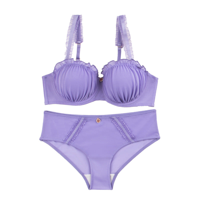 breast pleated push-up sexy women's intimates adjustable push-up anti-sagging fashion style bra