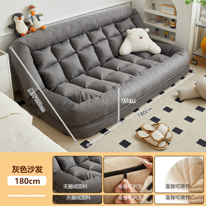 Beanbag sofa can lie down and sleep on the balcony, huge tatami double small apartment rental room human dog house