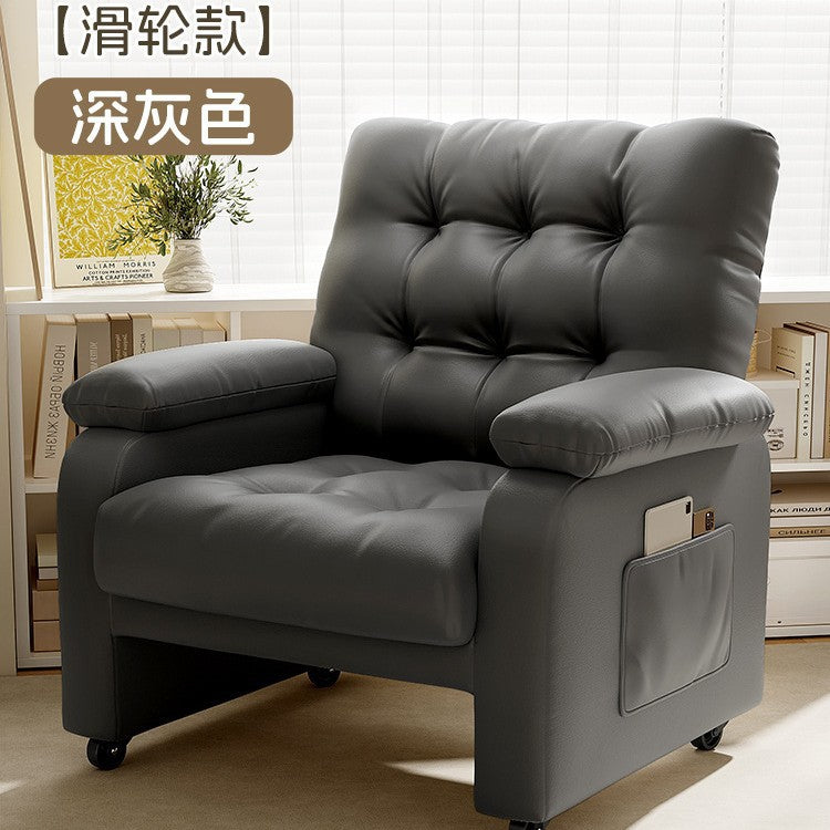 Computer chair Household sedentary single sofa chair Bedroom backrest Office study chair Internet cafe Game e-sports chair