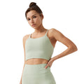 Jinke cross-border eco-friendly recycled nylon barely-there yoga bra tank top - activewear & fitness apparel