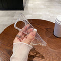 Large hole transparent space case for iphone 17 air, apple xs max, minimalist anti-drop soft protective cover