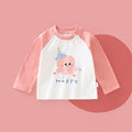Pure cottonkidsspring & falllong sleevest-shirt boysautumtops single wear boys and girls bottom shirtkids styletops