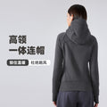 Sca new thickened warm hooded jacket women's outdoor fitness sweatshirt yoga jacket sports top dj028