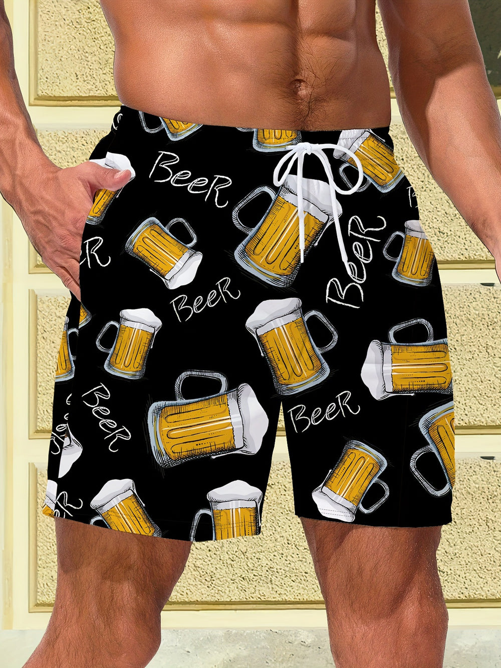 trending men's swim trunks, quick-dry swim shorts, casual athletic beach shorts, new european and american styles