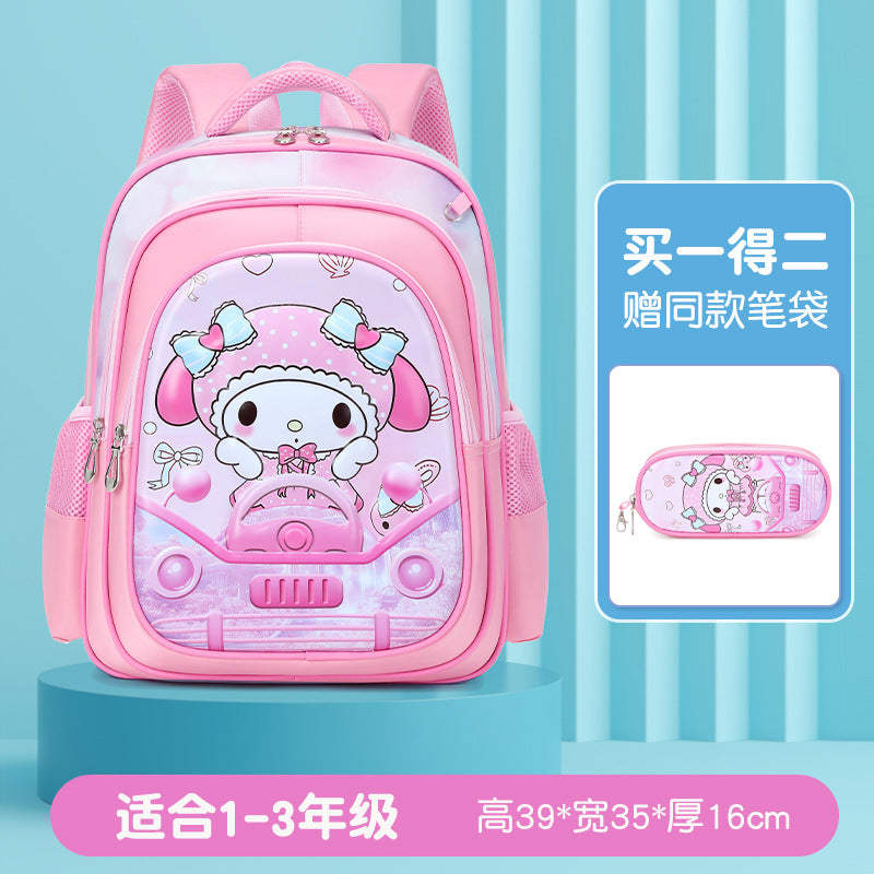 New arrival: elementary school backpack set (grades 1-3) - cute cartoon princess & astronaut designs for boys & girls - two-piece set