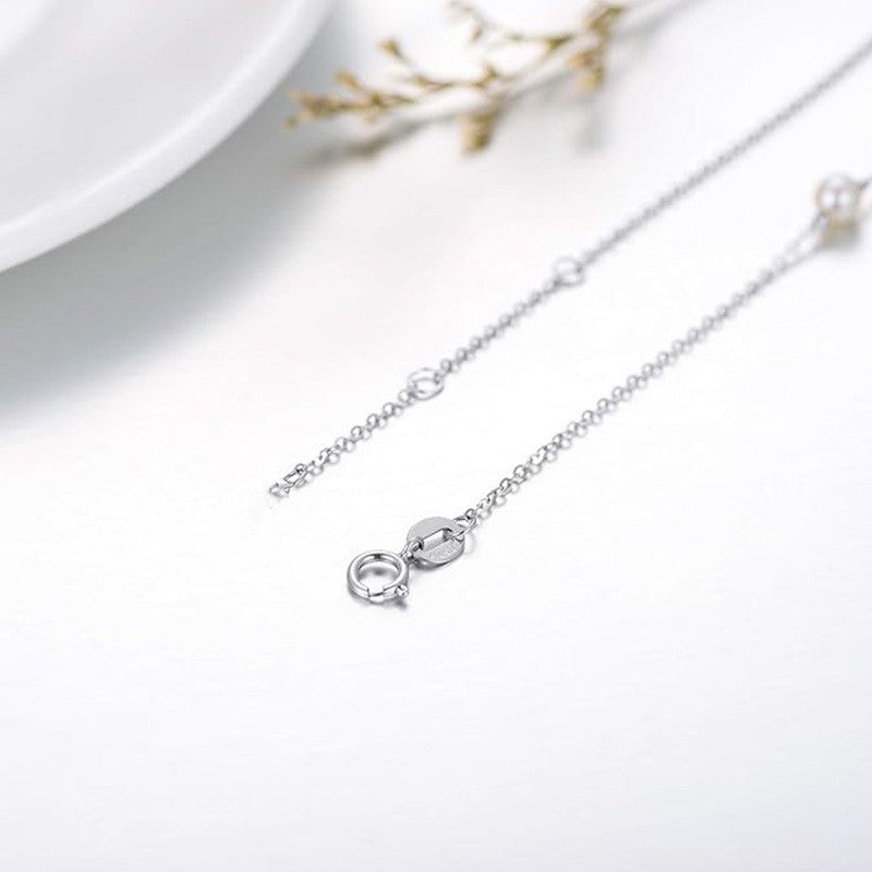 European and american cross-border hot-selling foot jewelry: lucky figure 8 pearl beach anklet, handmade beaded multi-layer anklet, premium style