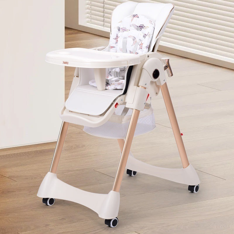 Baby Dining Chair Eating Chair Multifunctional 2-in-1 Foldable Household Portable Baby Dining Table Seat Rocking Chair
