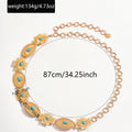 Bohemian waist chain wholesale - cross-border hot seller - faux turquoise belt accessories - light luxury high-end jewelry - women's body chain